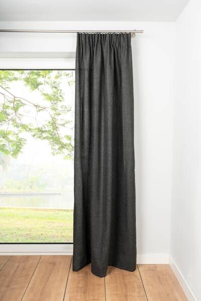 

Штора Ondeco mit Schlaufen Chalet, 135x300x1 см, антрацитовый