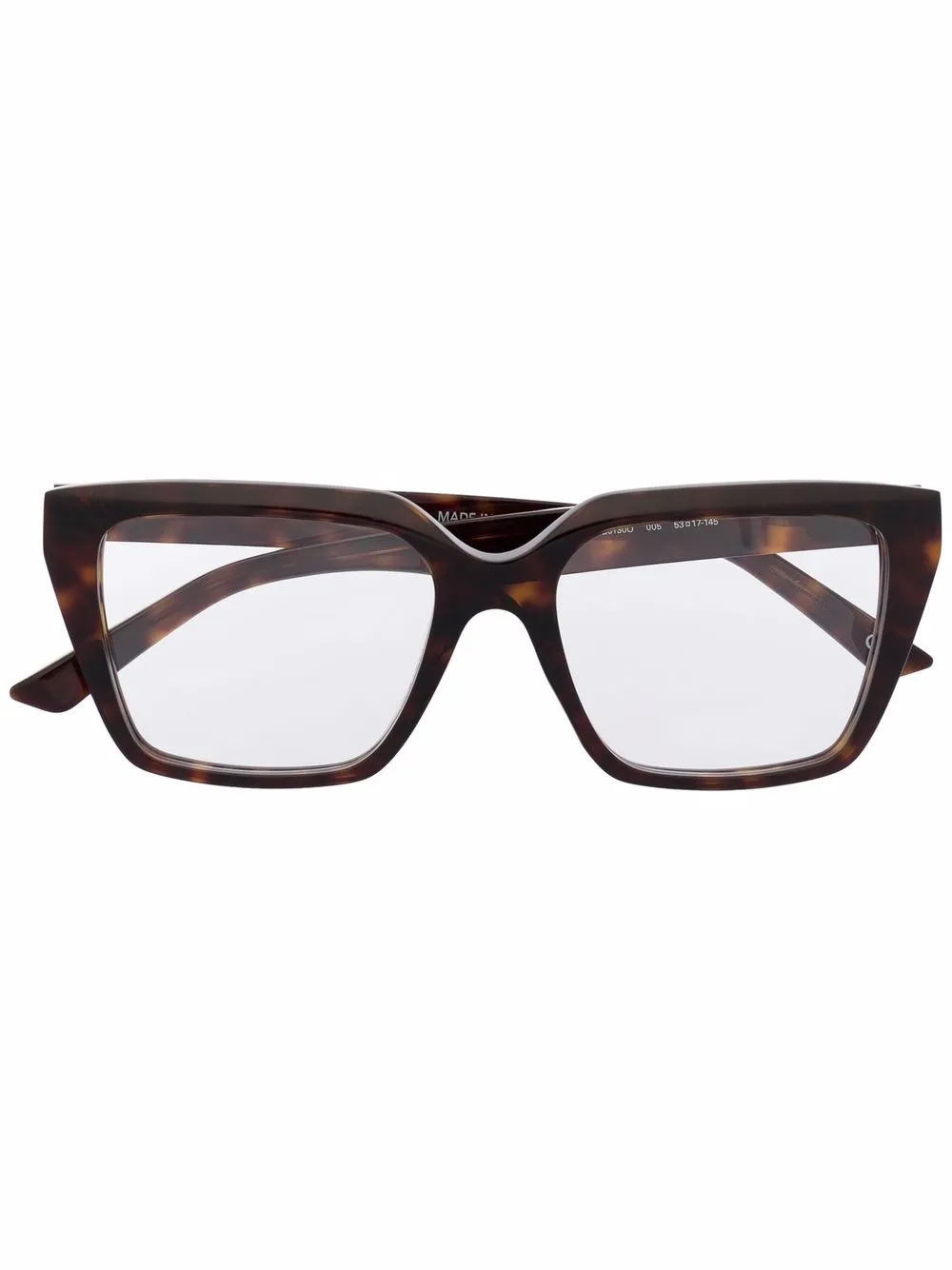 

Очки в оправе черепаховой расцветки Balenciaga Eyewear, коричневый