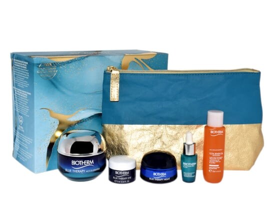 

Подарочный набор Blue Therapy Accelerated Cream 50 мл+Life Plankton Elixir 7 мл+Biosource Total Renew Oil 30 мл+Bt Eye 5 мл+Bt Night 15 мл+пакетик Biotherm