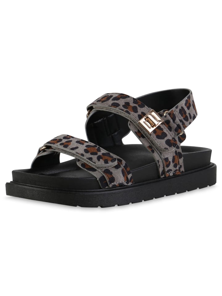 Классические босоножки VAN HILL, цвет leopard