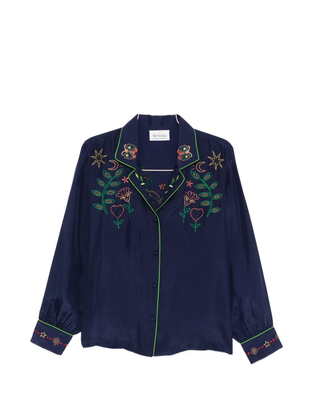 

Вышитый пижамный комплект MONOKI, синий