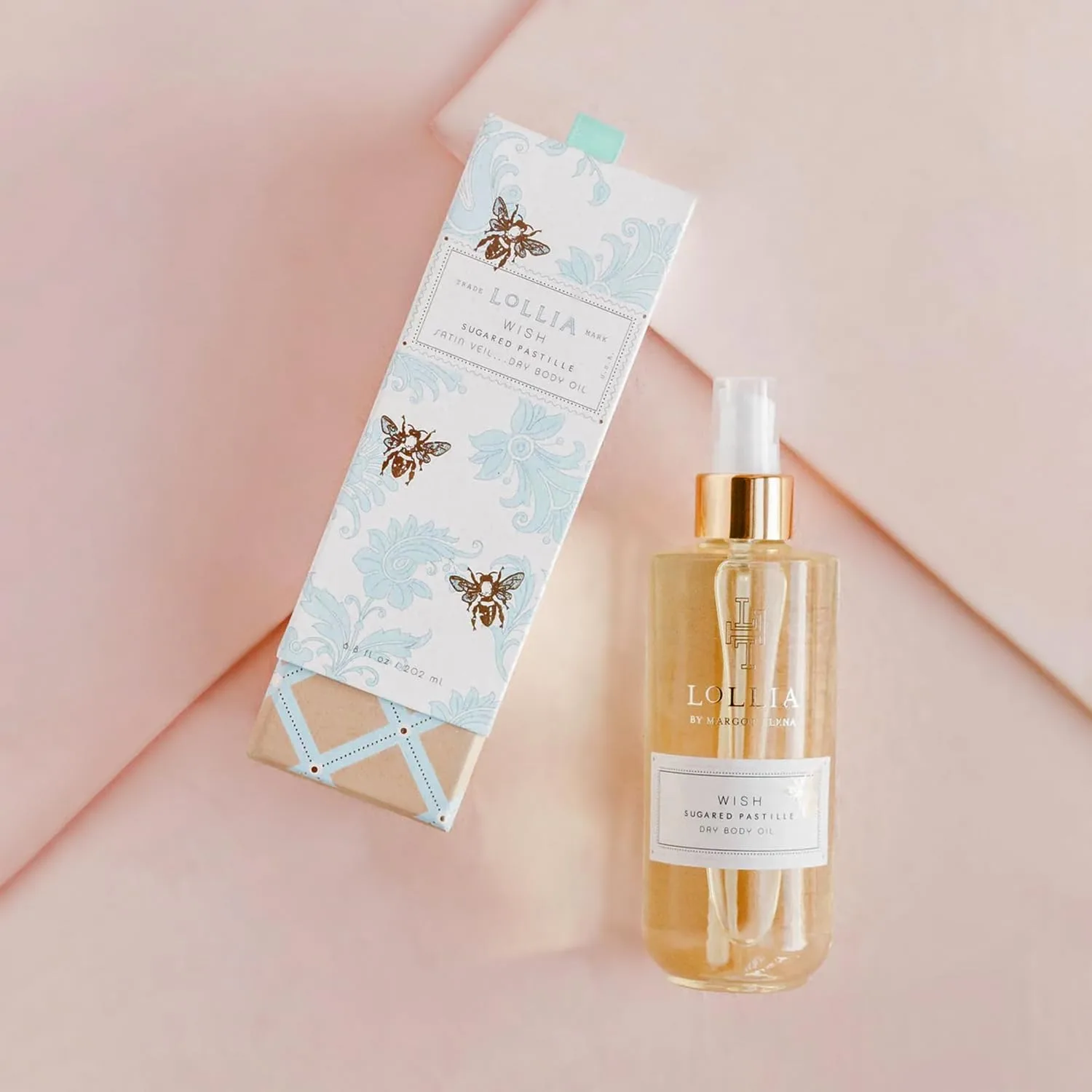 Масло для тела LOLLIA Wish Dry Body Oil, 6,8 жидких унций - Сахарные пастилки - Женское, ароматизированное, увлажняющее, сухое масло для тела, подходит для всех типов кожи 201 мл (1 шт.), Green — фото 3