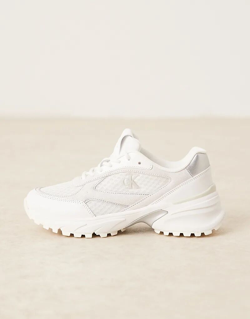 Кроссовки Calvin Klein Tokyo Runner белого и серебристого цветов — фото 2
