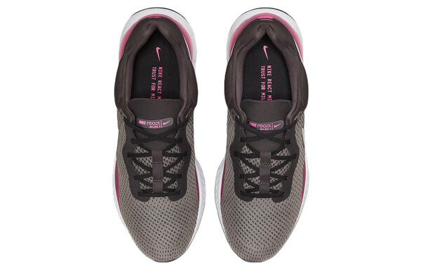 Кроссовки Nike React Miler 3 Road Running Shoes 'Medium Ash', цвет medium ash/white-hyper pink-black — фото 4