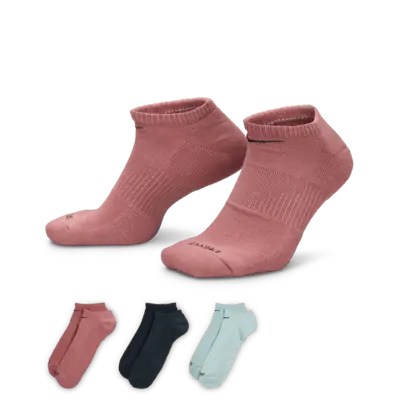 

Носки Nike Everyday Plus Cushion Training No-Show (3 шт), разноцветный