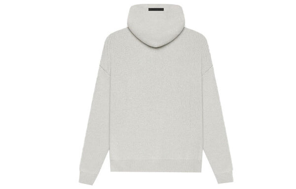 Толстовка ss21 knit hoodie 'light heather oatmeal' Fear Of God Essentials, серый — фото 3