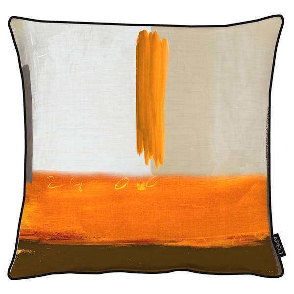 

Наволочка Apelt Fisk, 49x49x0,5 см цвет orange/taupe