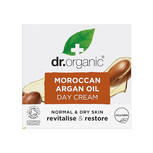 Крем для лица Dr. Organic — Дневной с марокканским аргановым маслом, 50 мл — фото 3