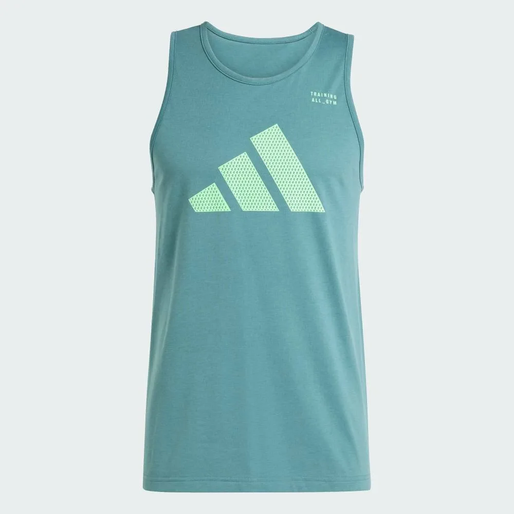 Тренировочная майка ClimaCool Category Training Graphic Tank Adidas, Turquoise — фото 4