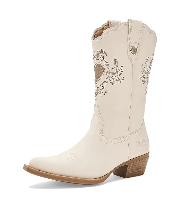 Ботинки с сердечками Iyla Heart Deco FRYE AND CO. Kids, Off White