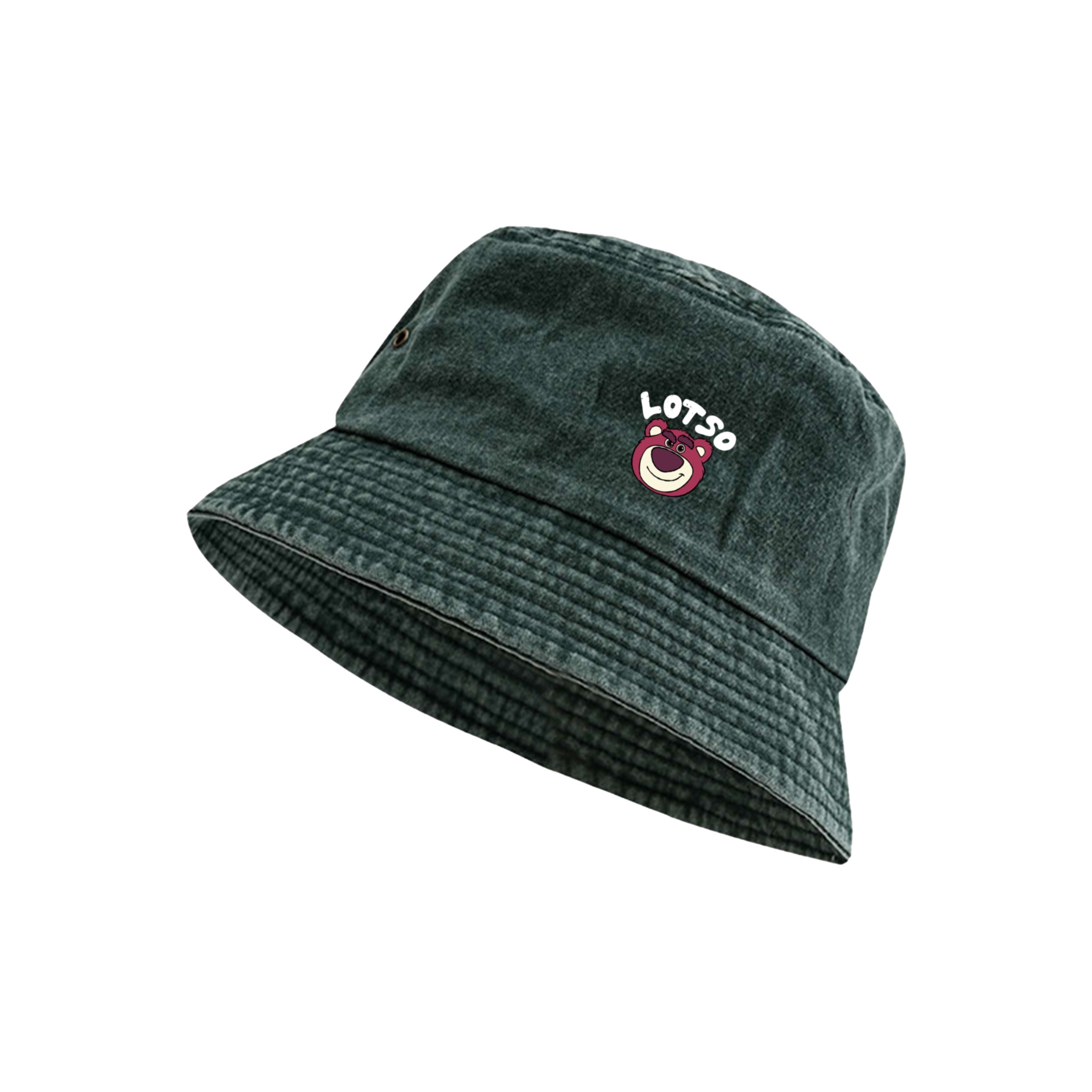 

Disney Хлопковая панама унисекс серии "Медвежонок с клубникой", Green