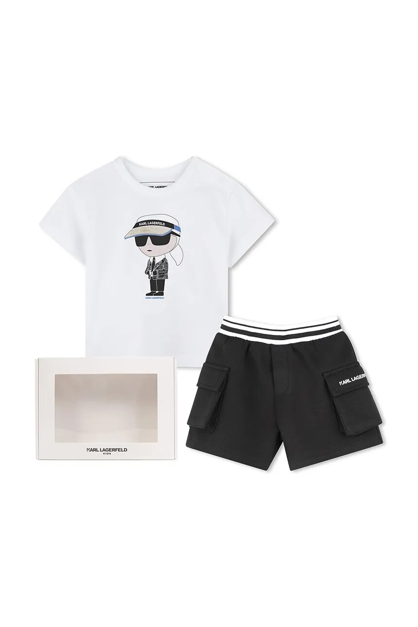 

Детский комплект из хлопка Karl Lagerfeld, белый