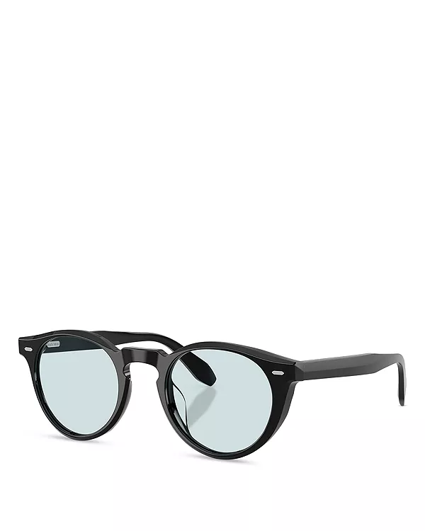 

Круглые солнцезащитные очки, 48 мм Oliver Peoples, черный