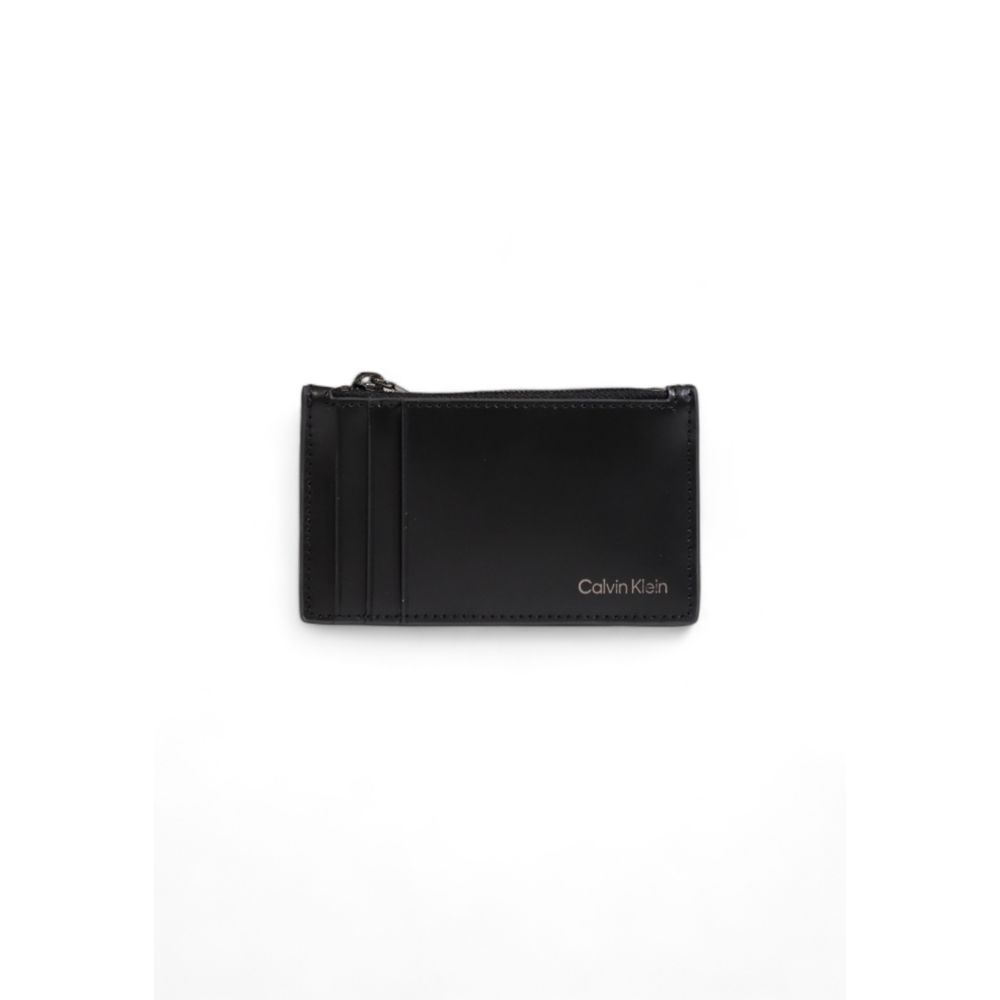 

Кожаный мужской кошелек Calvin Klein, черный