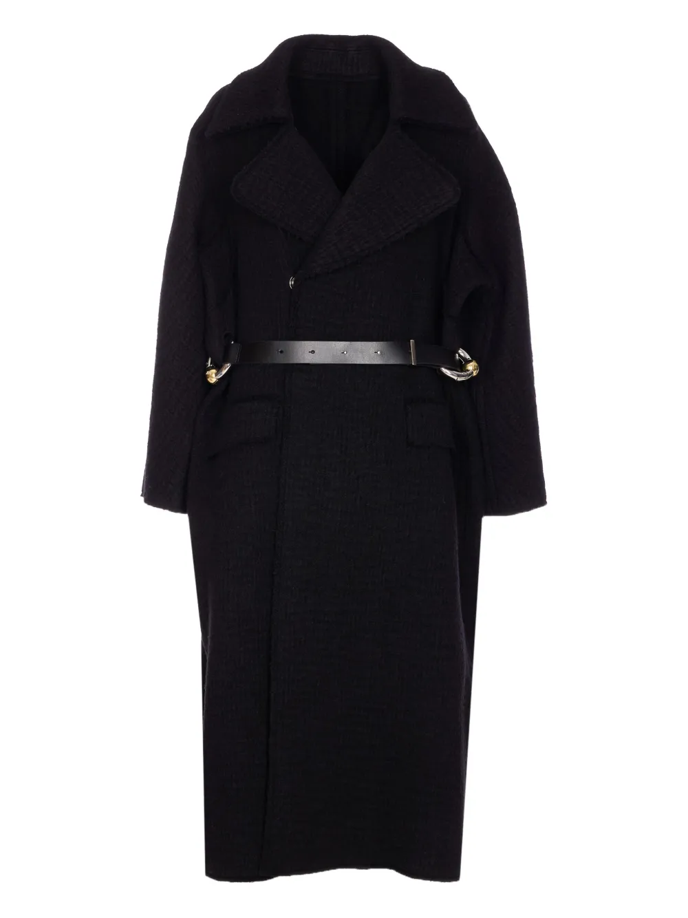 

Тренч на пуговицах с поясом Jean Paul Gaultier, черный