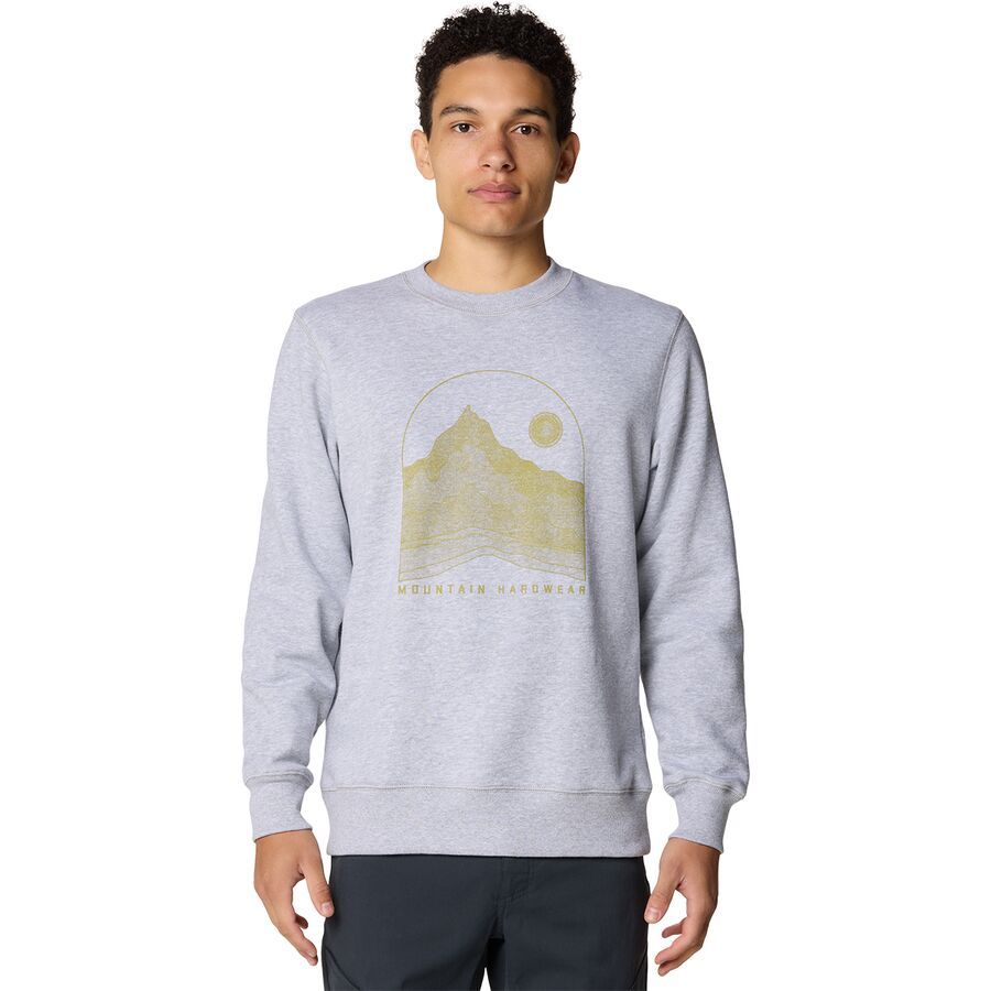 

Толстовка Mountain Hardwear Mountain Sunset Pullover Crew Mountain Hardwear, Hardwear Grey Heather, Серый, Толстовка Mountain Hardwear Mountain Sunset Pullover Crew Mountain Hardwear, Hardwear Grey Heather