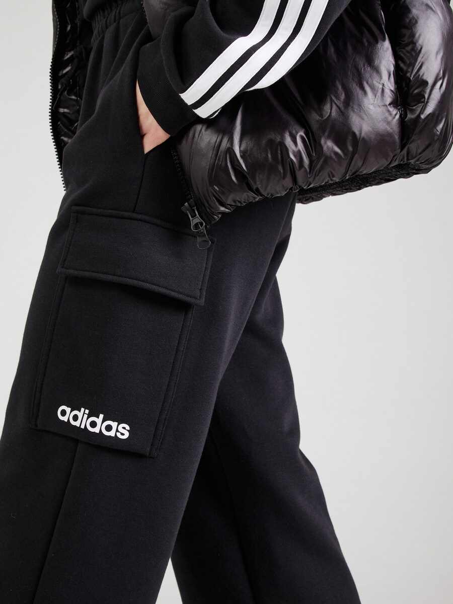 Широкие тренировочные брюки ADIDAS SPORTSWEAR, черный — фото 3