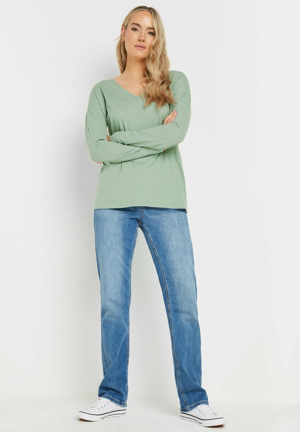 

Топ с длинными рукавами 3 PACK V-NECK Long Tall Sally, светло-зеленый