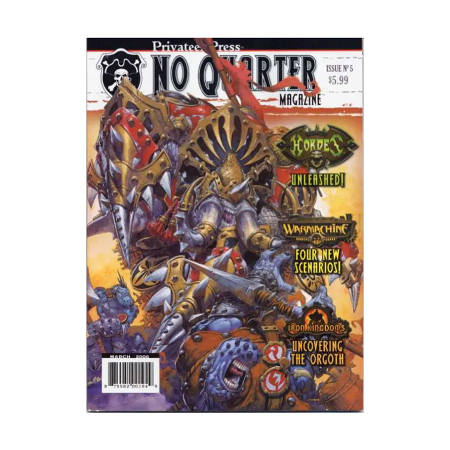 

№5 «Соревновательная боевая машина, обнаружение Оргота, Орды», No Quarter Magazine #01 - #50