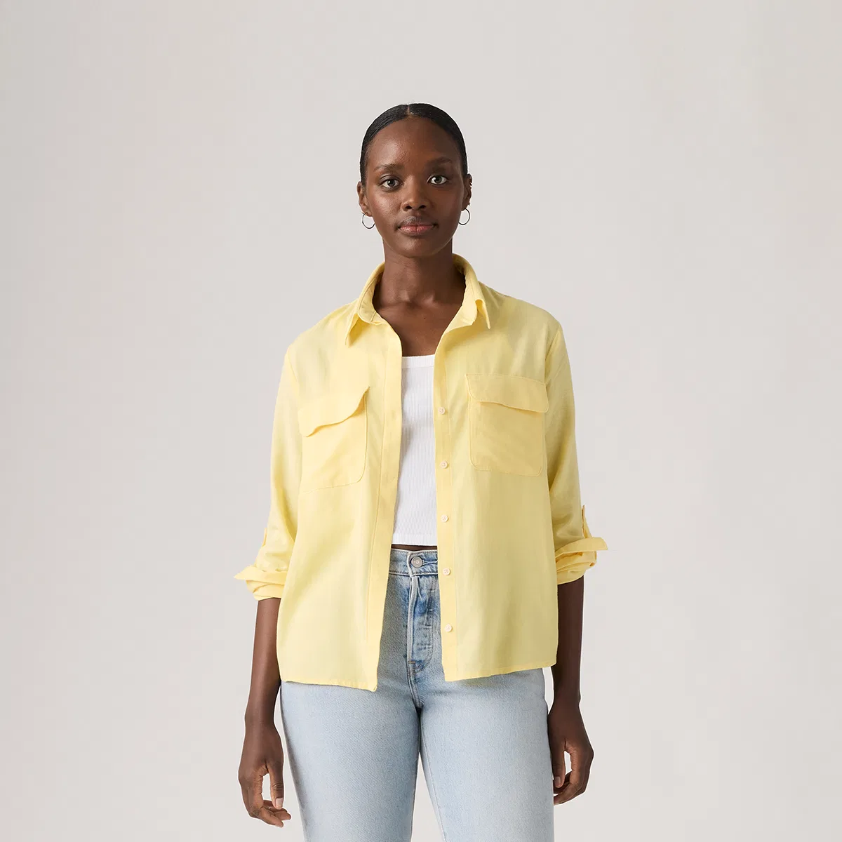 Рубашка женская Yellow Lapel Moderate Levis — фото 4