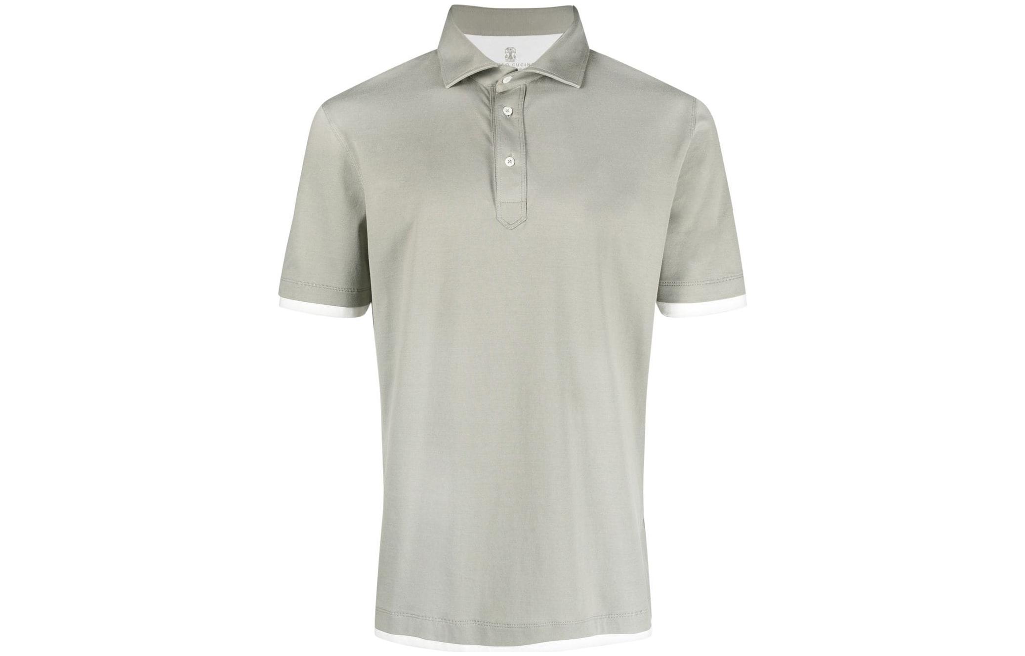 

Классическая поло Brunello Cucinelli, зеленый