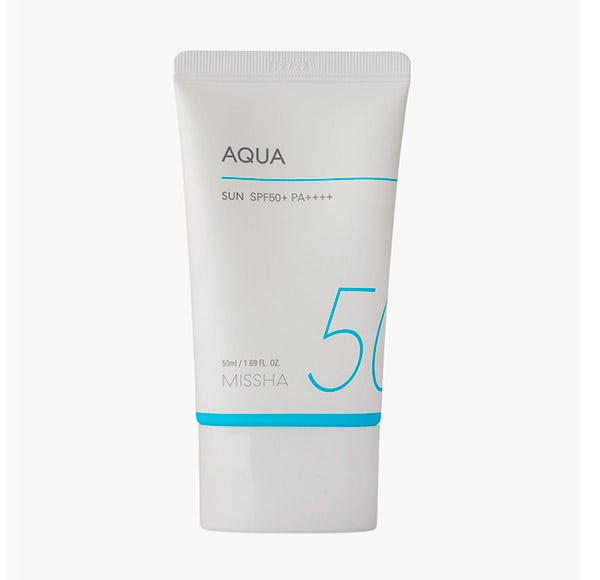 

Увлажняющий гелевый солнцезащитный крем MISSHA Sun Spf50+ PA++++