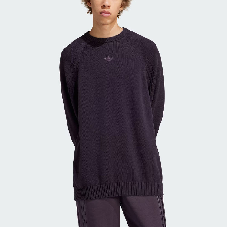 Премиальный вязаный свитер мужской Adidas Originals, черный/серый — фото 4