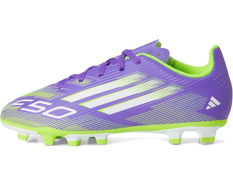 Кроссовки adidas Kids F50 Club Firm Ground/Multi Ground Cleats, цвет Purple Rush/White/Lucid Lemon — фото 4