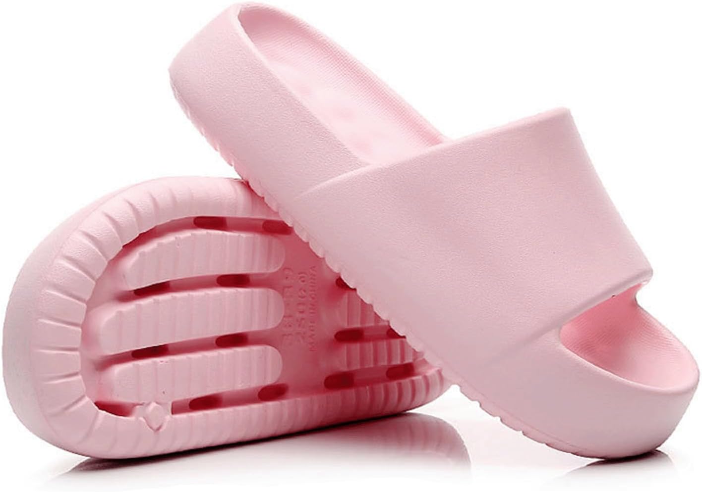 

Женские и мужские шлепанцы с толстой подошвой LOTUSTAR Cloud, с подушкой, противоскользящие, для душа и ванной, с платформой, пеномассовые, для дома и улицы, розовый