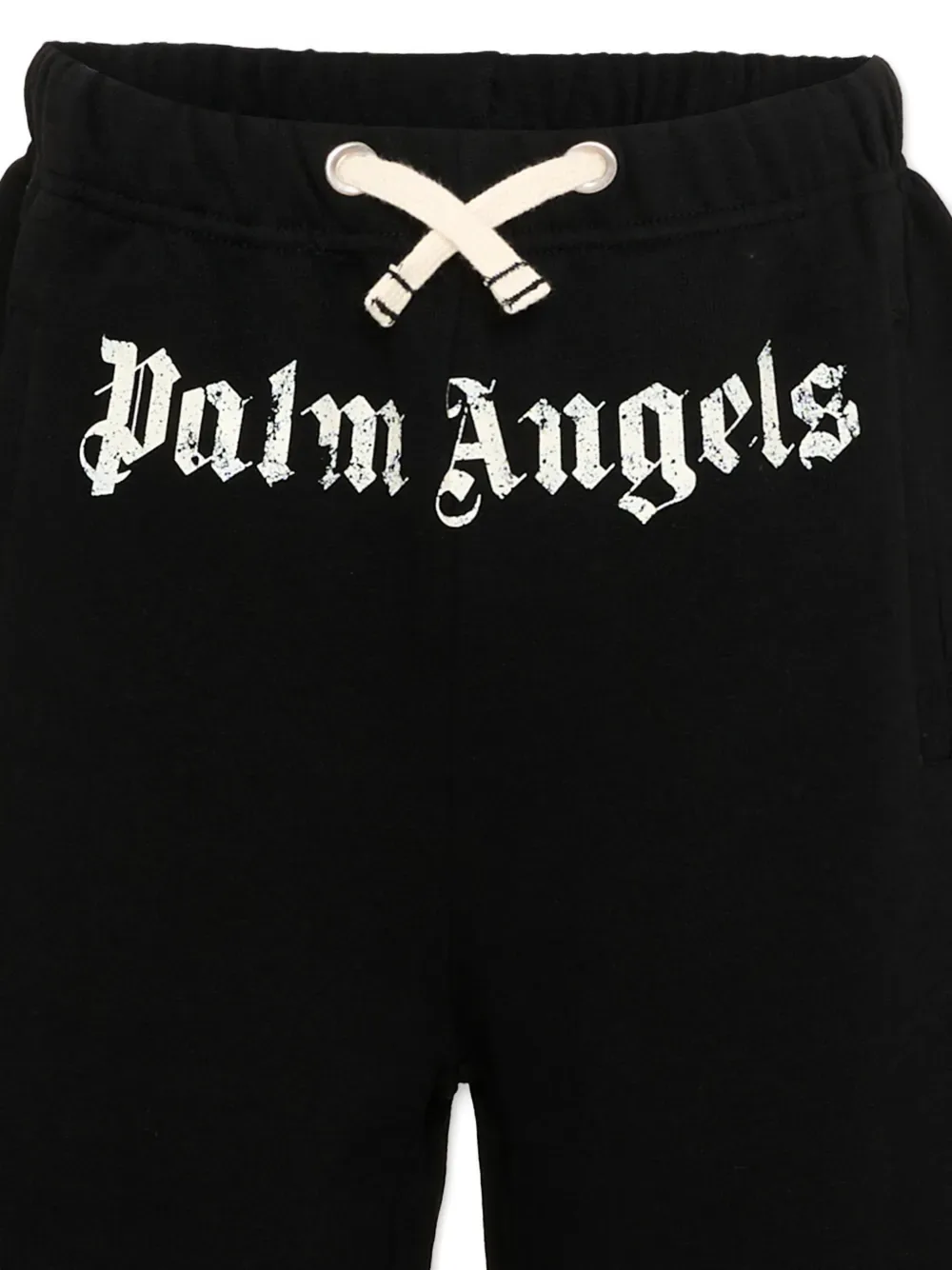 Шорты с логотипом и шнурком Palm Angels Kids, черный — фото 3