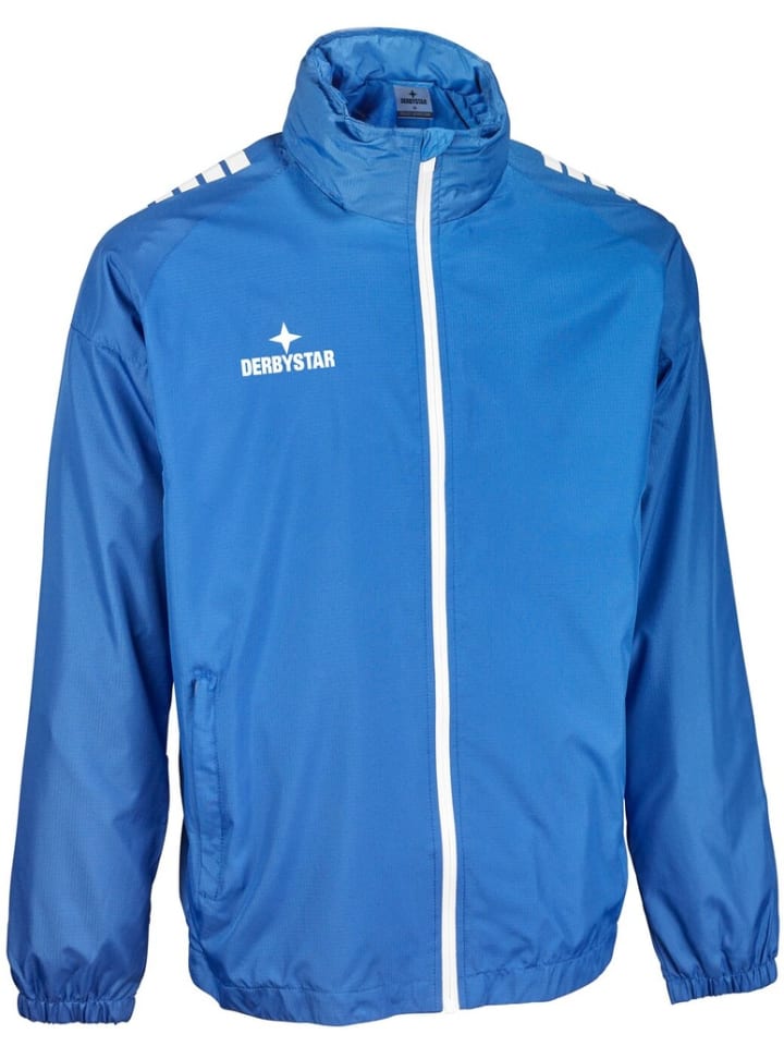 

Детская тренировочная куртка "Всесезонная куртка Madrid V25" синего цвета Derbystar