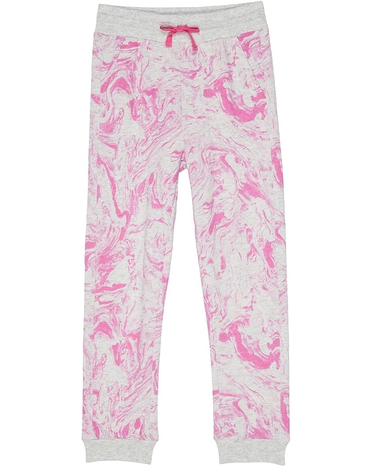 

Брюки Splendid Littles Marble Joggers, цвет Malibu Pink Marble