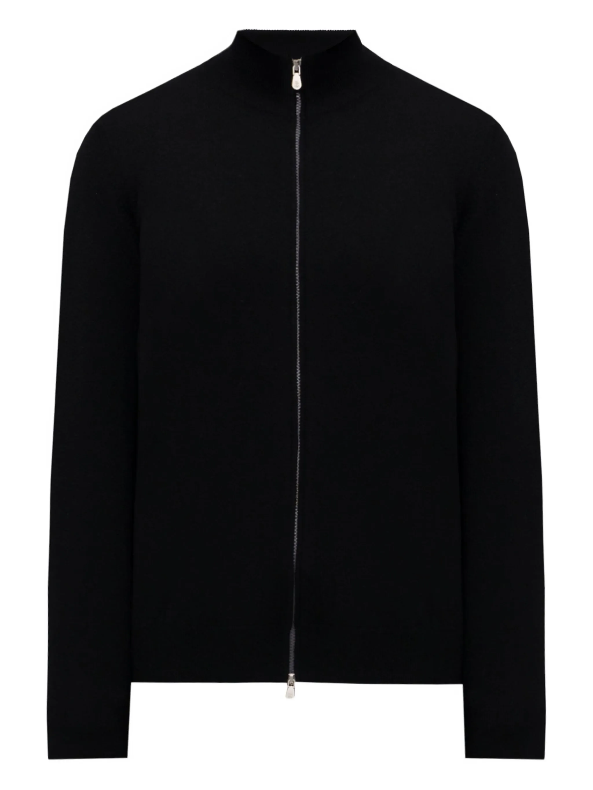 

Кашемировый кардиган с воротником на молнии Brunello Cucinelli, черный