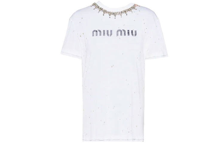 

Футболка женская белая Miu Miu