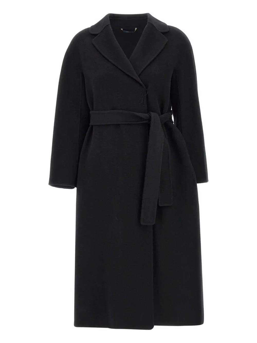 

Шерстяное пальто с поясом 'S Max Mara, черный