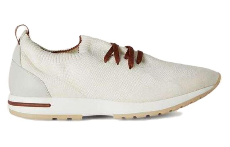 Кроссовки Loro Piana Lifestyle Shoes Men Low-top Beige, бежевый — фото 2
