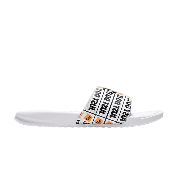

Сандалии Nike Benassi Slide 'Just Do It Print', белый