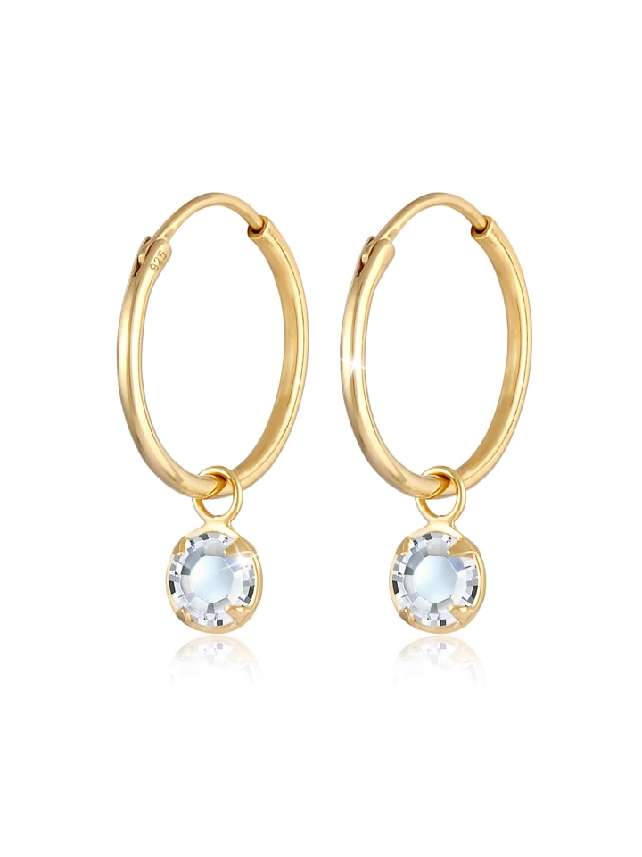 

Elli Серьги из серебра 925 пробы с золотым покрытием