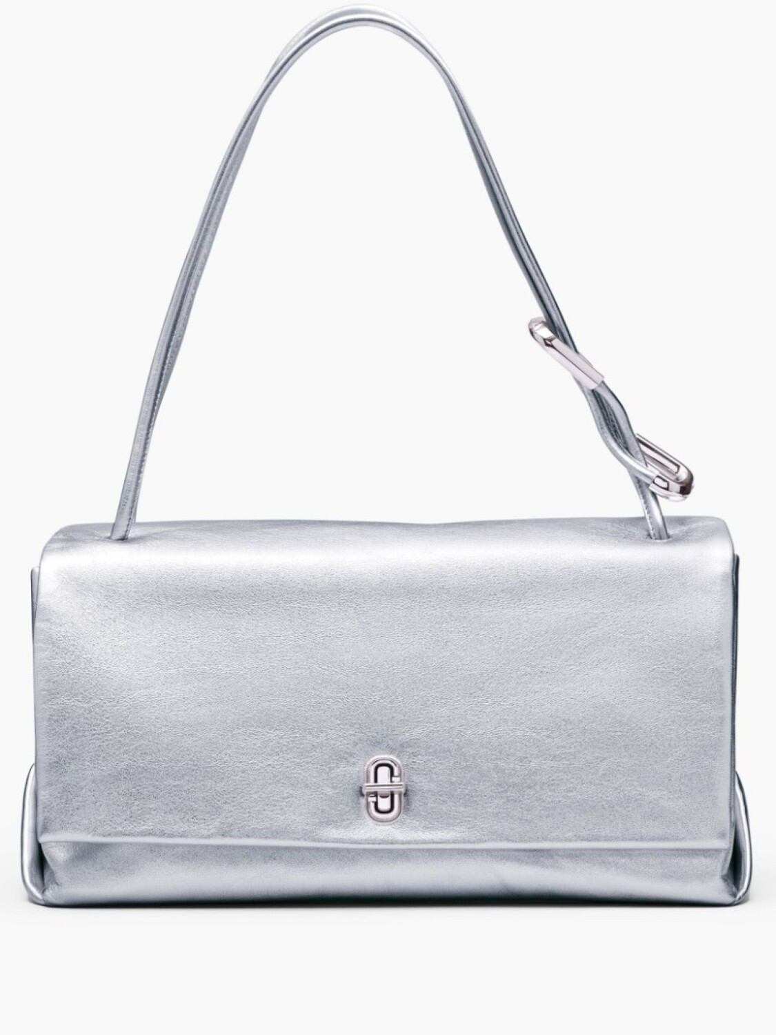 

Большая металлическая сумка через плечо Dual Marc Jacobs, серебряный