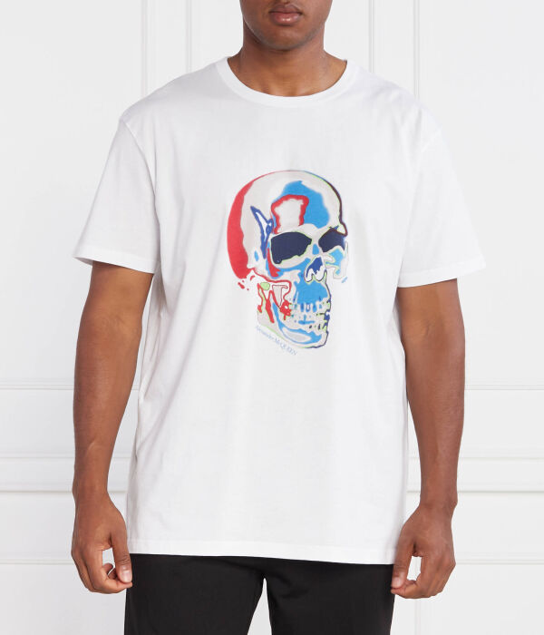 

Футболка соляризованная Regular fit Alexander Mcqueen, белый