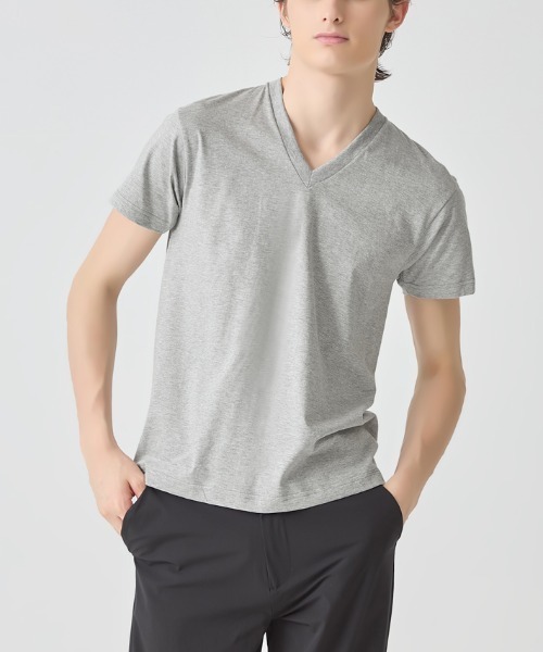 

Футболка мужская с V-образным вырезом, антибактериальная, дезодорирующая, 100% хлопок BODY WILD, комплект из 2 шт