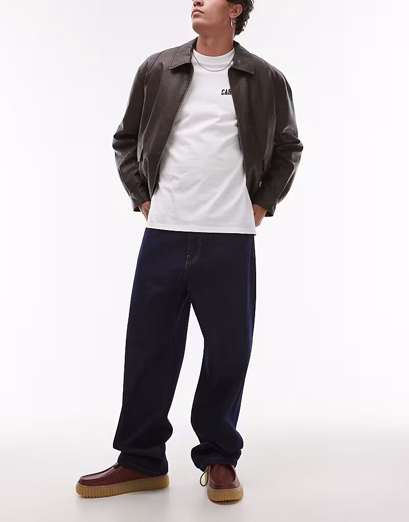 

Джинсы свободного кроя Carhartt WIP Landon темно-синего цвета