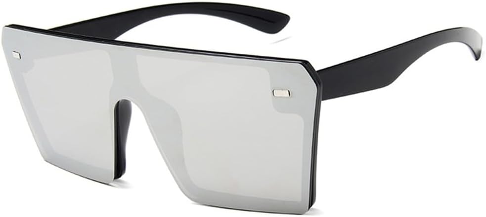 

Солнцезащитные очки с плоской верхней частью, большие, женские, модные, ретро, ​​градиентные, мужские, синие, в большой оправе, винтажные, с защитой от УФ-излучения UV400 KTUCN, 5