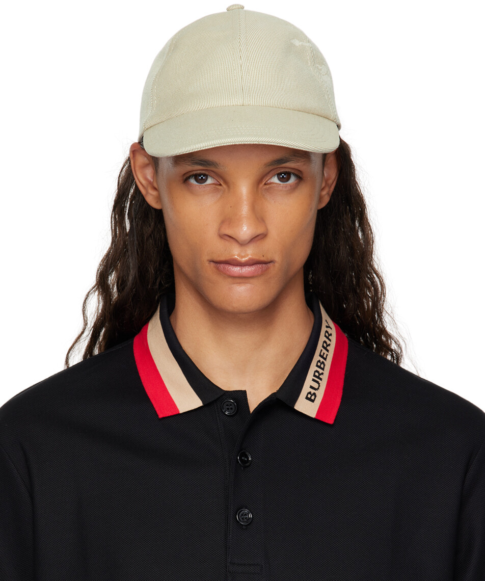 

Бежевая бейсболка из смесового хлопка EKD Burberry, Hunter