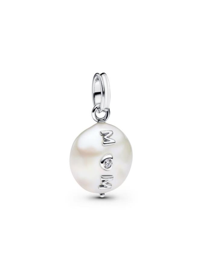 

Шарм Pandora Treated Freshwater Cultured Baroque Pearl Mom Dangle Charm, стерлинговое серебро