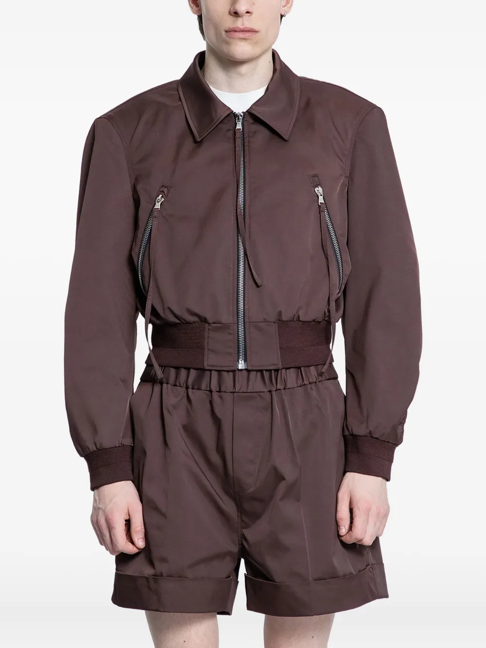 

Толстовка на молнии Tim в стиле 80-х Recto, коричневый