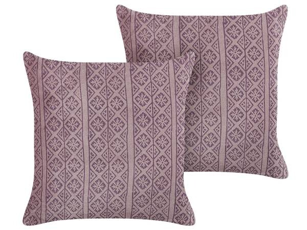 

Подушка Beliani 2 шт SILYBUM, 45x45x45 см, розовый