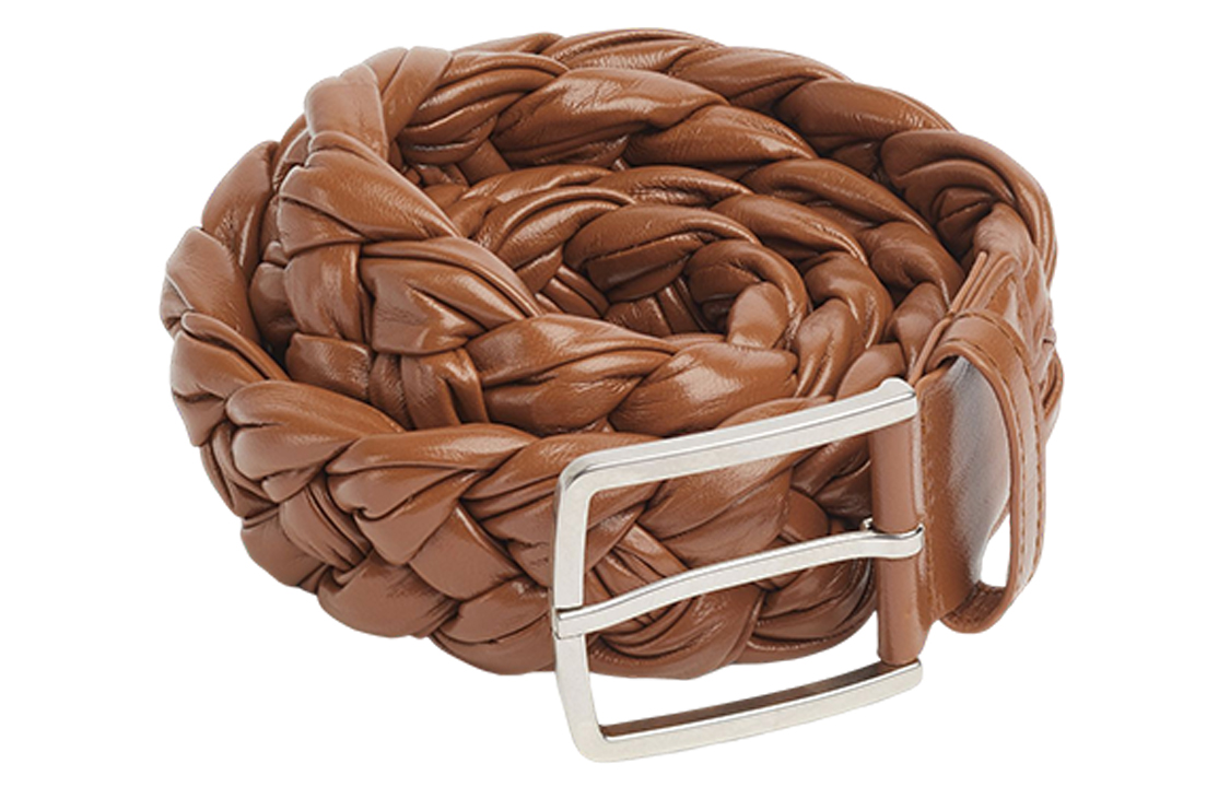 

Bottega Veneta Мужской ремень из овчины коричневый ширина 4cm