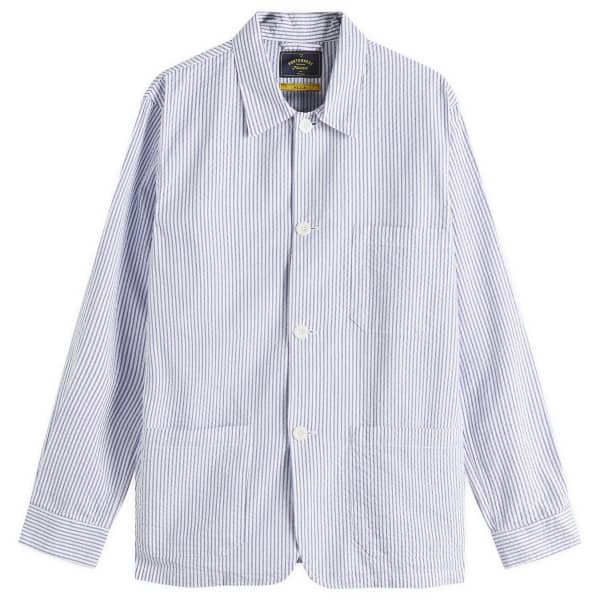 

Куртка из жатого хлопка с полосками Labura Portuguese Flannel, мультиколор