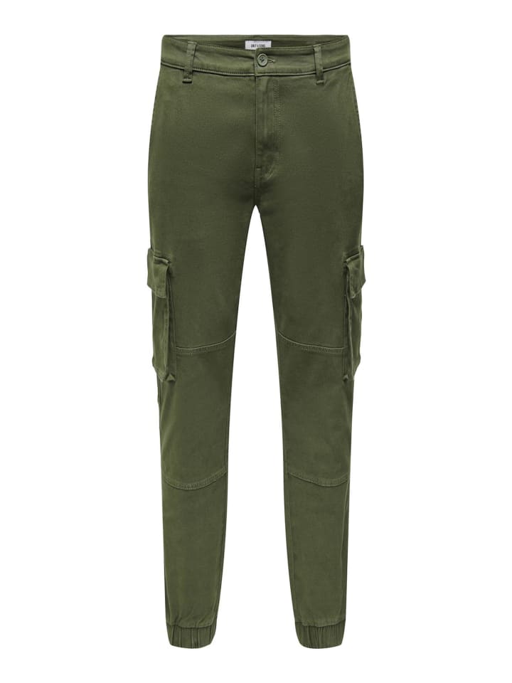 

Брюки-Карго Only&Sons, зеленый